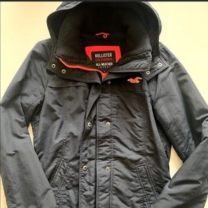 Hollister Fleece Lined Winter Jacket with hood